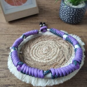 Collier anti-tiques Violine - M