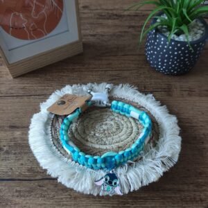 Collier anti-tiques Blue Stitch