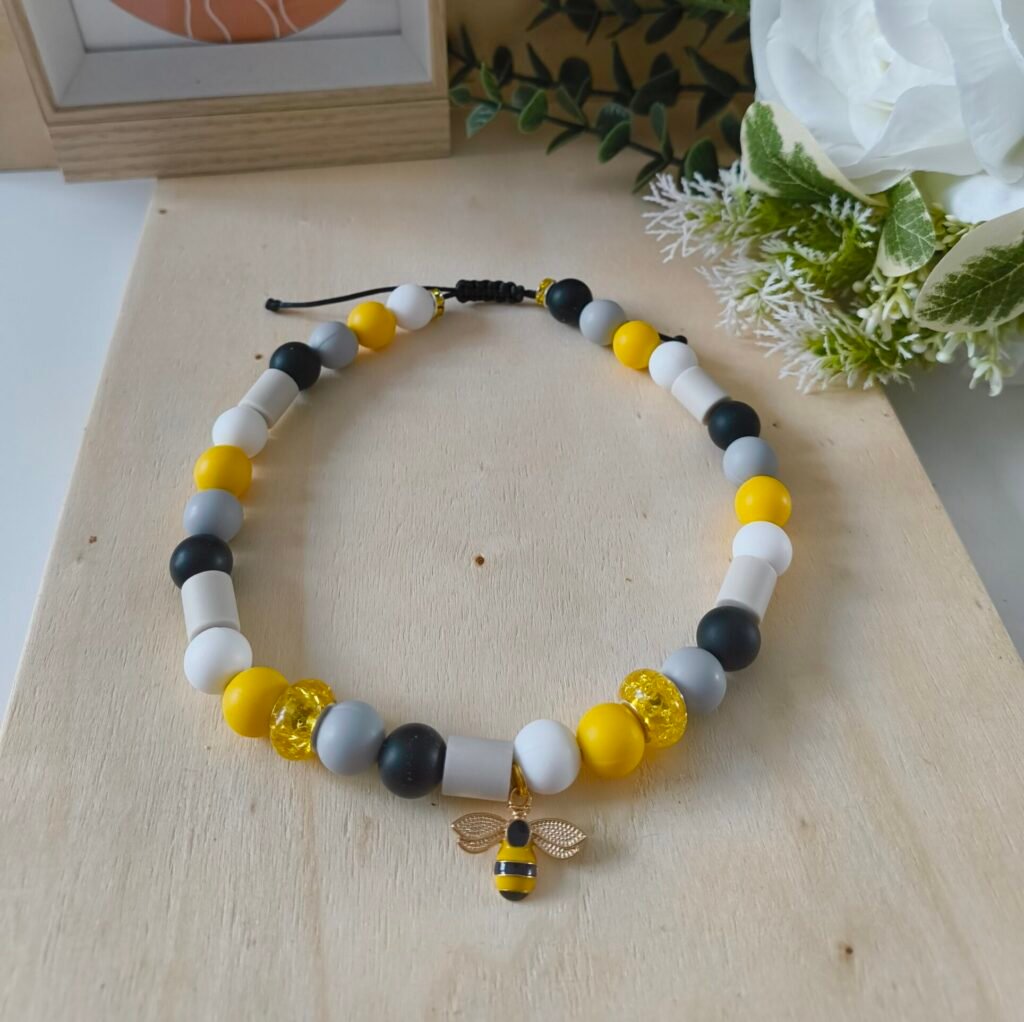 🐝 Collier anti-tiques Abeille
